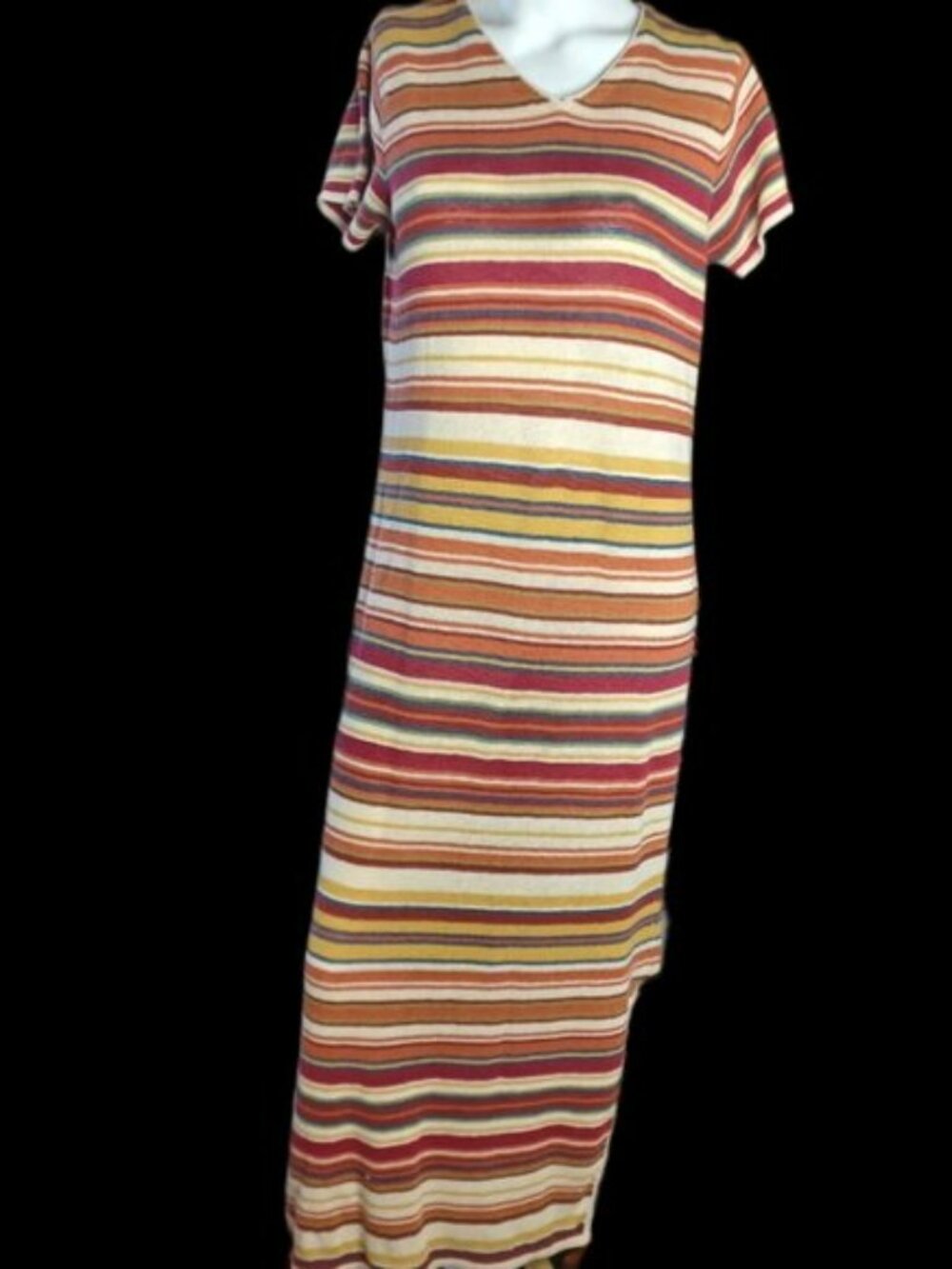 Liz Claiborne Lizwear Linen Dress w slit M